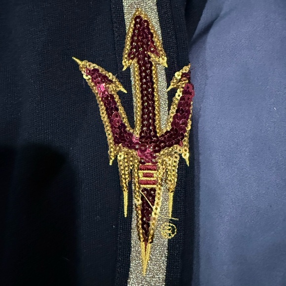 ASU Maroon & Gray Glitter Logo Sweatshirt and Joggers Set - Picture 4 of 10